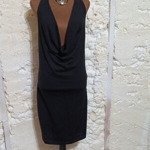 Chic Black Backless Dress